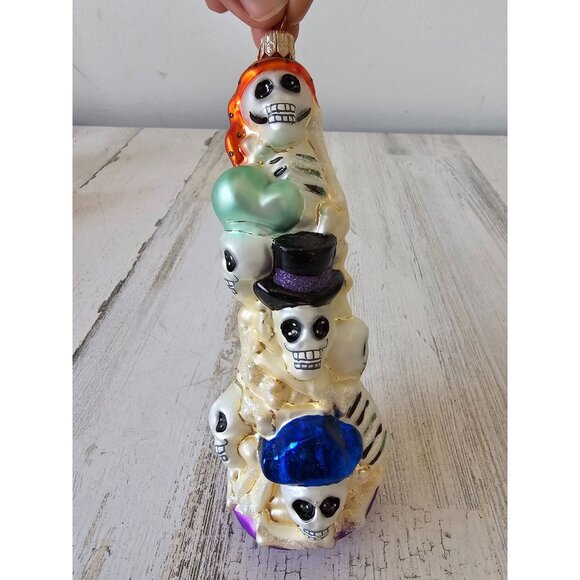 Radko skeleton crew pirate totem pole Halloween ornament Xmas tree - Picture 1 of 11